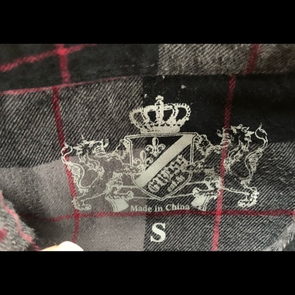 Guess Brushed Cotton Western Pearl Snap Flannel Shirt Sz. S Black Gray - Picture 4 of 6